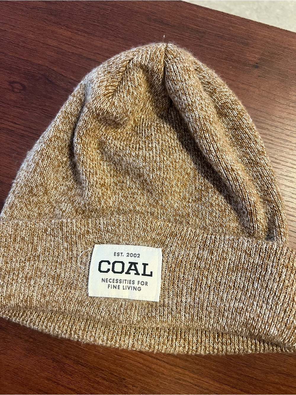 COAL Tan Knit Beanie - Cozy Winter Hat